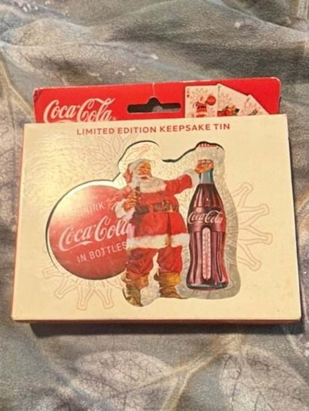 Coca-Cola Limited Edition Keepsake Tin Playing Cards Santa Claus